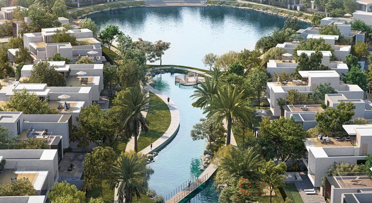 The Oasis – Luxury Branded Villas hero figure
